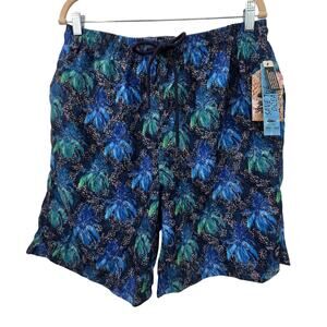 New NWT Spicy Tuna Swim Trunks Palm Trees Size Large Beachy Vacation
